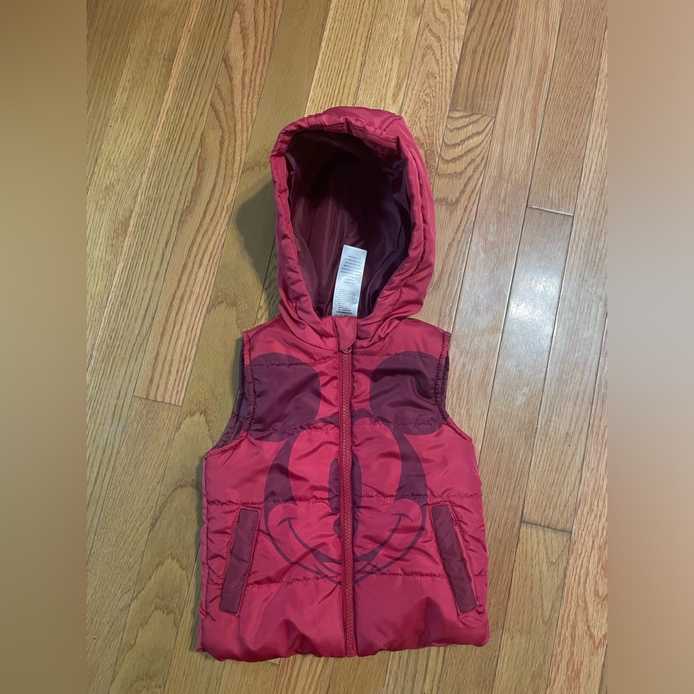 Mickey‎ Mouse puffer vest with hood 2T